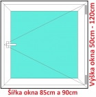 Plastov okna O SOFT ka 85 a 90cm